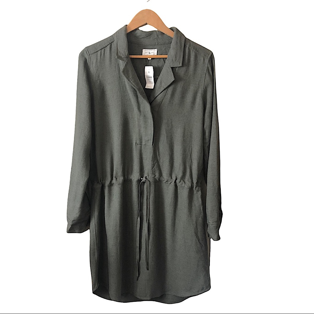 Lou & Grey Henley Shirt Dress Size M